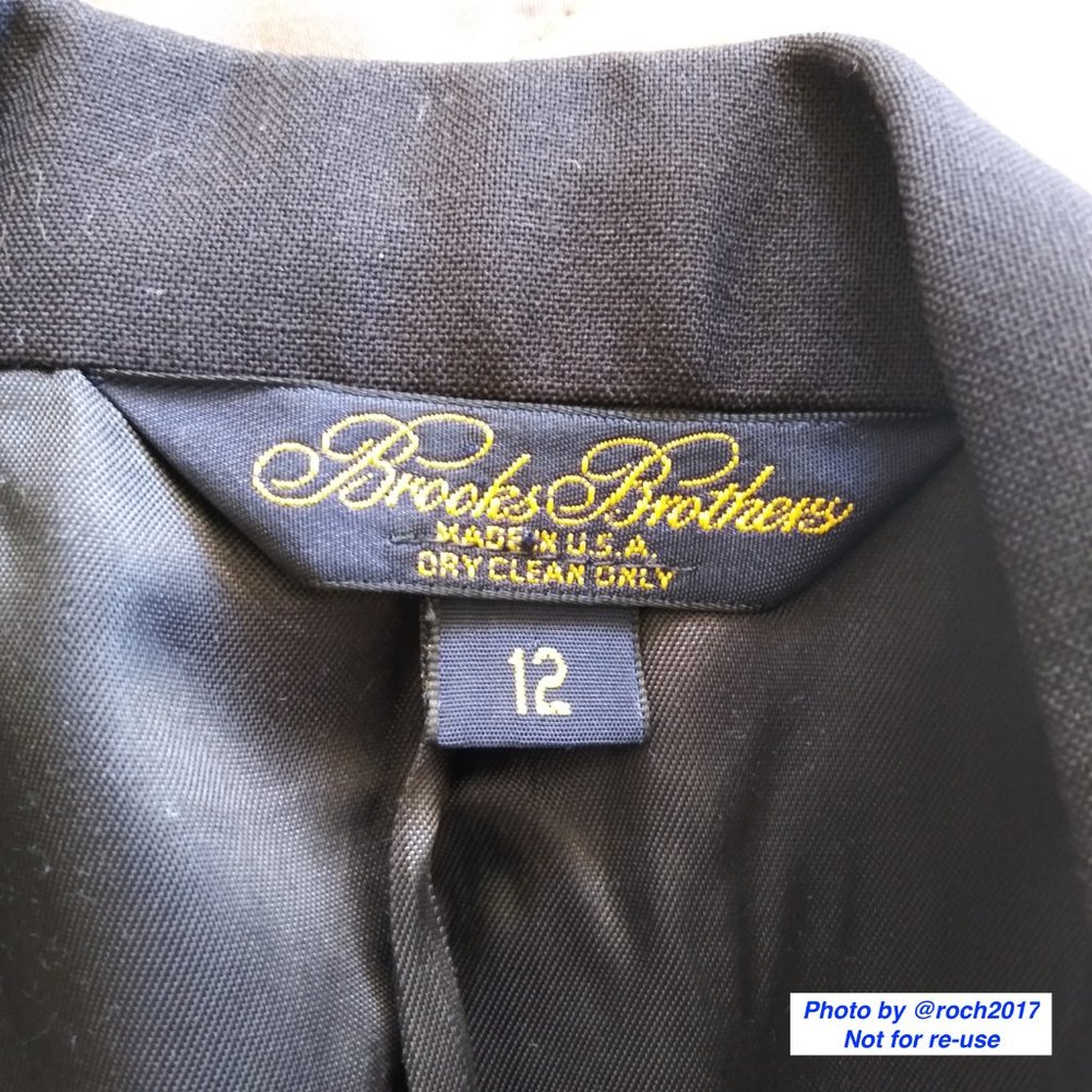 Brookes Brothers Navy  Blazer - Picture 5 of 7